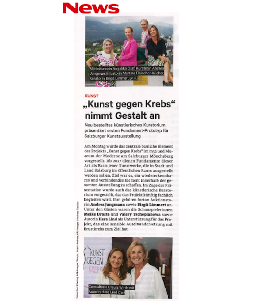 MEDIENBERICHT KUNST GEGEN KREBS